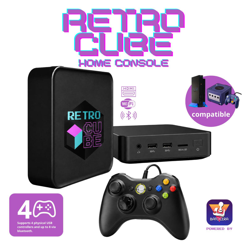 RetroCube Retro Gaming Console – HDMI, PS2 & GameCube Compatible