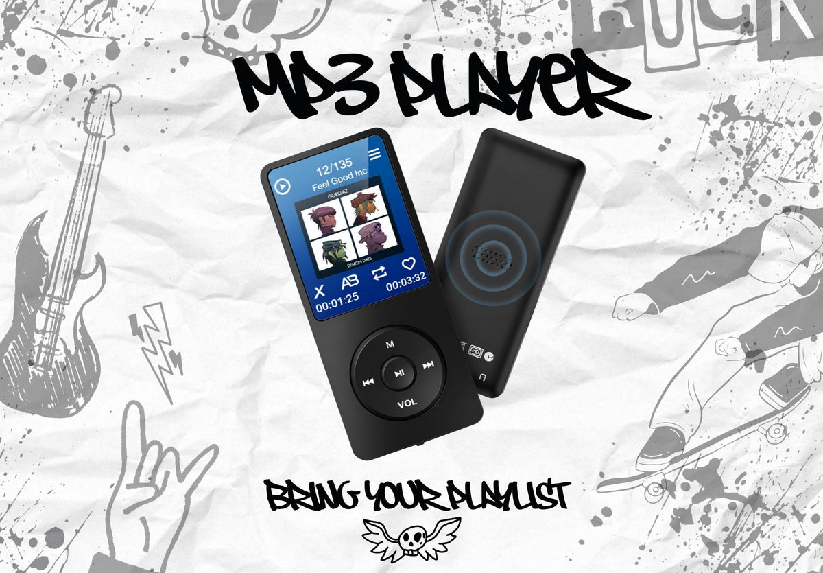 Tarswesi 32GB Bluetooth MP3 Player – Y2K Bundle with USB Cable