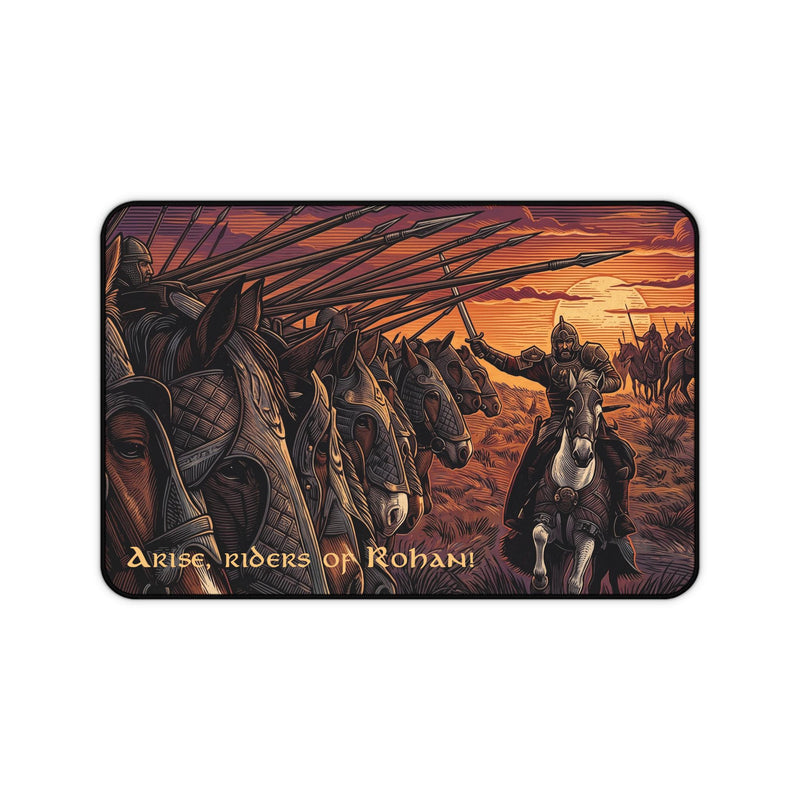 Riders of Rohan Desk Mat – Théoden & Pelennor Fields Fantasy Art